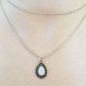 Giuliana + Madison | Teardrop Pendant Necklace
